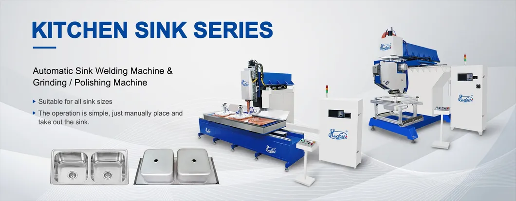 Hwashi Wl-at-Pm1200 Automatic Sink Rolling Wheel Grinding Machine, Water Tank Welding Production Line