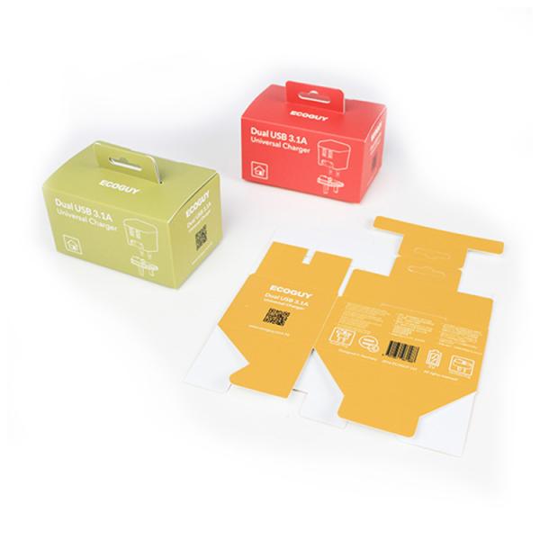Matt Lamination Paperboard Packaging Box 3-7layers For Charger