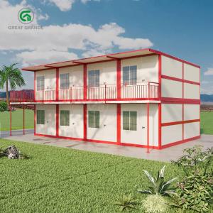 Quality Galvanized Steel Folding Container Home With Assembled Dimensions Heating System Air Conditioner for sale