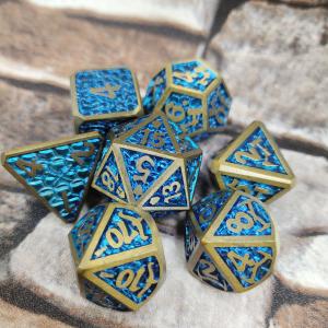 Multipurpose Custom RPG Dice Set game for adult Metal Dice Polyhedral