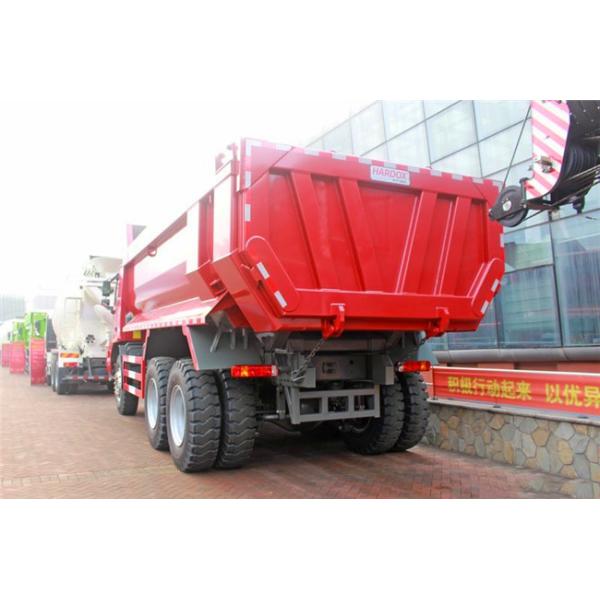 Red Color Sinotruk Howo Dump Truck 6*4 / 30 Tons Tipper Truck mining dumper