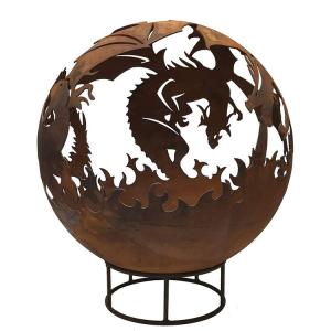 Quality Distinctive Corten Steel Rusty Metal Heater Fire Pit 5mm Thickness for sale