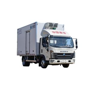 Quality SINOTRUK HOWO Commander 160 Horsepower 4X2 4.1 Meter Refrigerated Truck EU 1-6 for sale