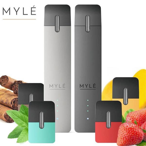 Factory oem e-cigarette accessories 0.9ml Myle pods CUBAN ICE PEPPERMINT MANGO STRAWBERRIE for Myle flat Vape device