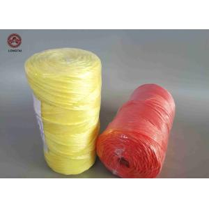 Quality 3 G / M UV - Treated Split Film Polypropylene Twine / Poly Twine For Banana Tomato for sale