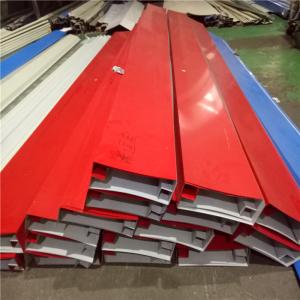red color steel roof sheet 4000-0.426mm edge capping for warehouse roof