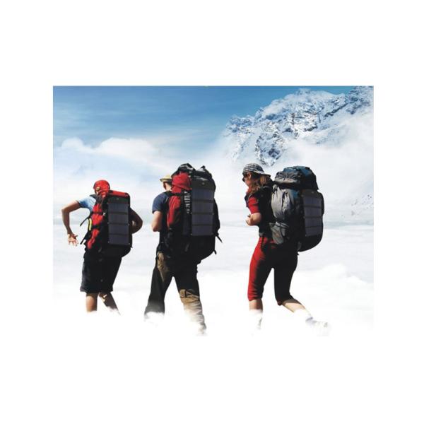 Black 24W Jade Tools 4 panel pure solar charger USB output 5V/12V