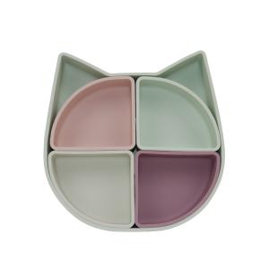 Cat Face Style Silicone Section Plate With CE BSCI Certification