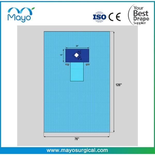 Buy SMMS Surgical Disposable Thyroid Drape, 76" X 126", Sterile at wholesale prices