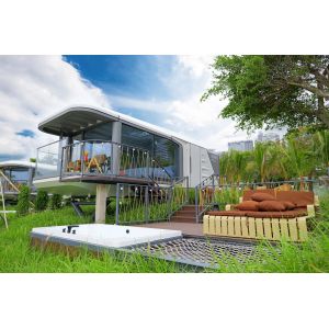 Steel Structure Outdoor Space Capsule Prefabricated Space Capsule House