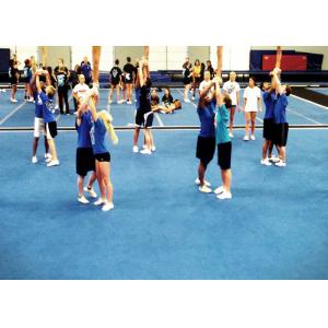 Gymnastics Blue 50mm Cheerleading Floor Mat Velcro Connect
