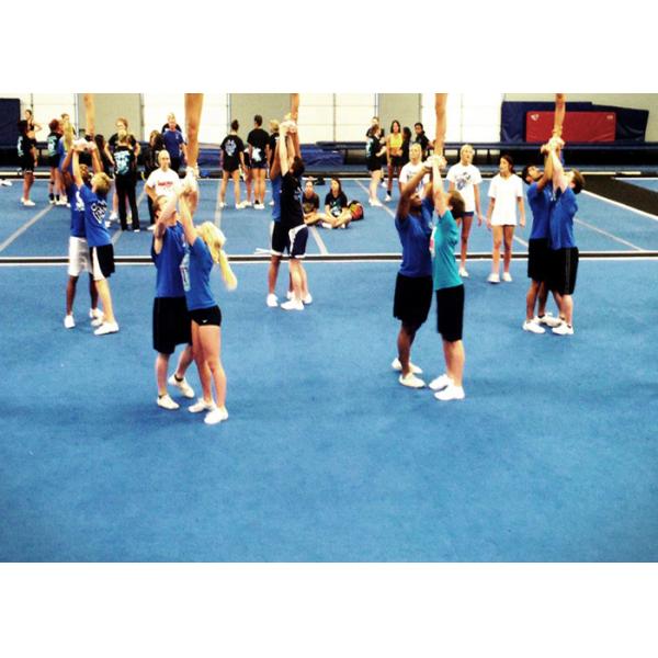 Buy Gymnastics Blue 50mm Cheerleading Floor Mat Velcro Connect at wholesale prices