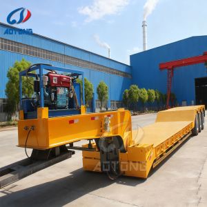China Factory Price 3 4 Axles Excavator Delivery Lowboy Lowbed Semi Trailer Low Bed Low Loader Trailer  on sale