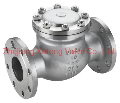 Buy Flang Swing Check Valve H44W-16P with Reversing Flow Direction and Swing Structure at wholesale prices