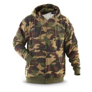China Fleece Lined Camouflage Pullover Hoodie Mens Military Hoodies Anti Wrinkle on sale