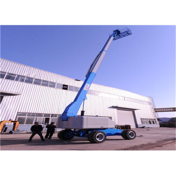 Buy Regulating Wheels Straight Boom Lift With Independently Operated Hydraulic Outriggers at wholesale prices