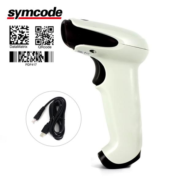 Warehouse Bank Handheld Barcode Scanner Reader / QR Code Scanner High Speed