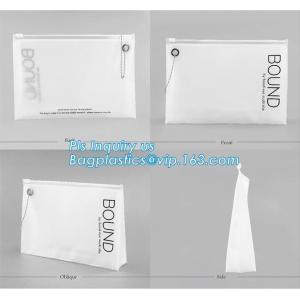 cosmetic bag promotional slider zipper bag, Slider zipper PVC transparent