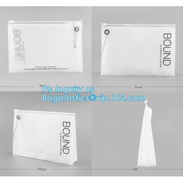 student stationery transparent plastic slider zipper bag, Eco-friendly Slider