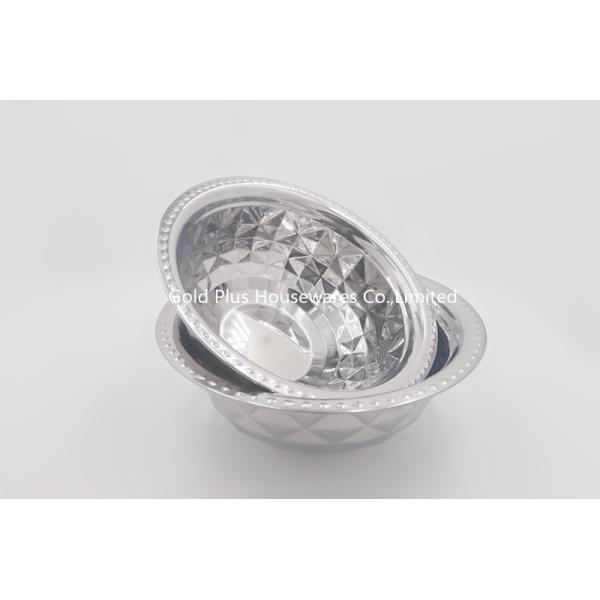 32cm Camping basin classic design stainless steel african storage basin cover