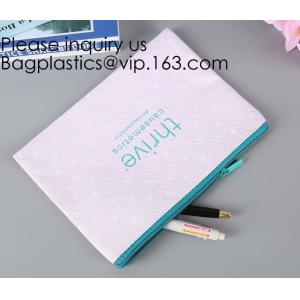 Necessary Black Pouch Canvas Print Makeup Cosmetic Bag,Personalized Custom