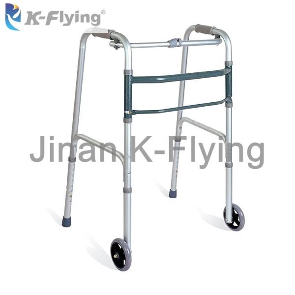 Lightweight Medical Rehabilitation Equipment Folding Aluminum Rollator Walker