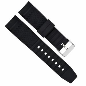 22mm Mens Rubber Watch Bands Breathable SGS ROHS passed