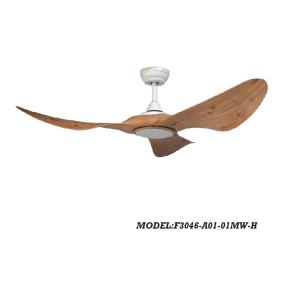 Quality Moden Wooden HCA087 Solid Wood Led Chandelier Remote Control Ceiling Fan for sale