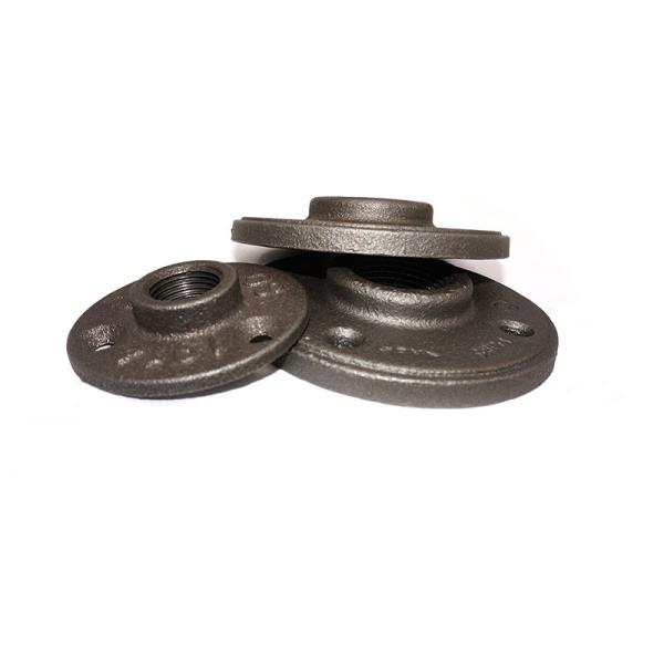 Buy 1/2 Inch Malleable Iron Floor Flange / Malleable Iron Fittings Shelving Retro Sandblasted at wholesale prices