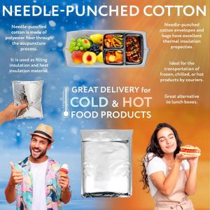 Disposable Metallic Aluminium Foil Hot Cold Thermal Insulated Bubble Cooler