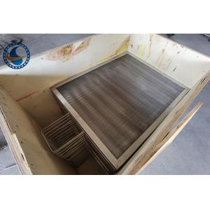 Duplex Steel 2507 Wedge Wire Panel Vee Shaped Flat Screen