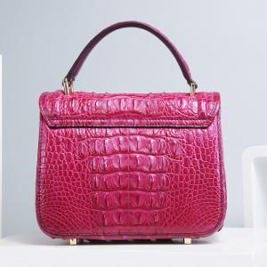 Authentic Genuine Crocodile Skin Female Small Purse Women Handbag Exotic