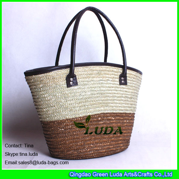 Buy LUDA cheap beach bag handmade  wheat straw handbag totes at wholesale prices