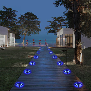 Solar Dock Lights Driveway Deck Lights Outdoor Marine Lights Solar Powered IP68