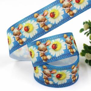 Hot Sale 75MM New Mexico Style Printed 3 inch Cartoon Character Grosgrain Ribbon