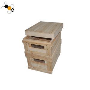 Quality 32cm 10 Frames Two Layer Beekeeping Fir Wood Beehive for sale