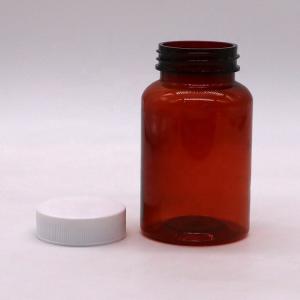 SCREW CAP 200mL PET Bottle for Transparent Cylinder Shape Supplement Medicine