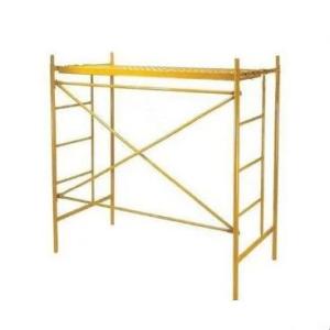 Quality 5ft x 5ft Frame Scaffolding Mason S-Style Double Yellow Powder Coated Q355 Steel Sturdy and Safe for Construction for sale