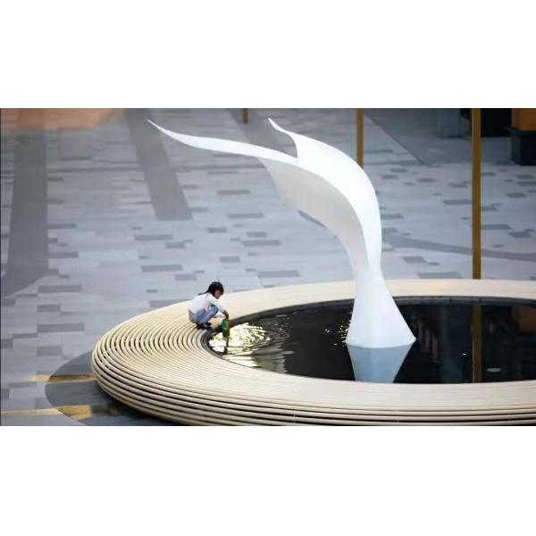 Buy Painted Whale Tail SS316L Outdoor Metal Garden Sculptures at wholesale prices