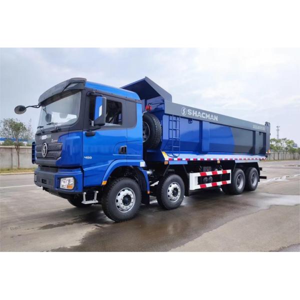SHACMAN 8x4 400HP EuroV Blue Heavy Dump Truck High Capacity