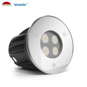 Pure White 24V Underwater Pool Light Fixture 316L Stainless Steel Shinning Angle