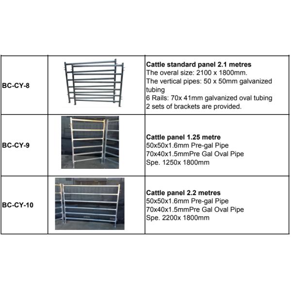 Heavy duty galvanized cattle yard horse fence panel for farm livestock