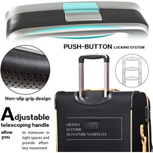 600D Spinner Softshell TSA Lock EVA Trolley Luggage