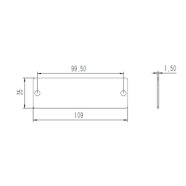 1.2mm CRS Blank Fiber Adapter Plate Superior Optical Properties For MPO / MTP Cassette