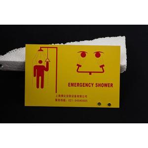 ABS Plastic Luminous Identification Plate For Emergency Shower