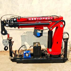 Quality China Manufacturer 1.5ton Small Folding Boom Truck Mounted Crane for Mini Pickup for sale