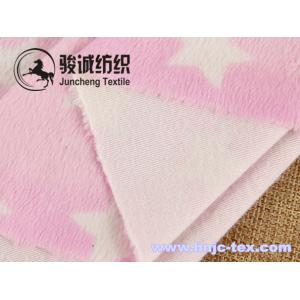 Hot sell single side printed super cuddle soft velboa for pajamas fabric and