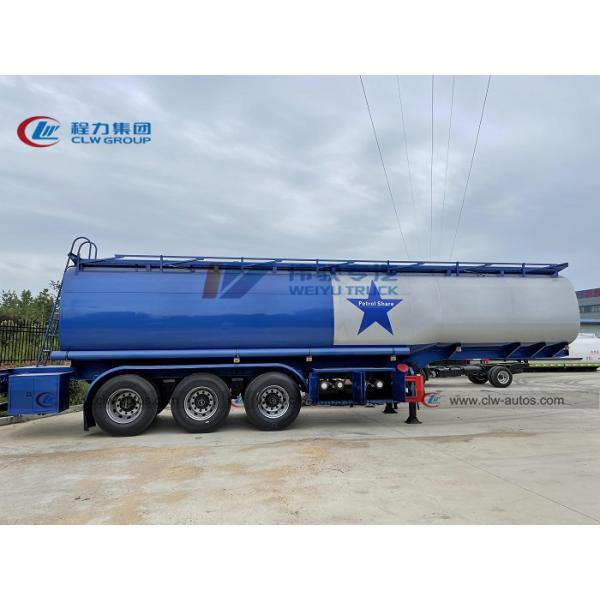 3 Axles 40000 Liters Q235 Carbon Steel Tank Semi Trailer For Crude Oil