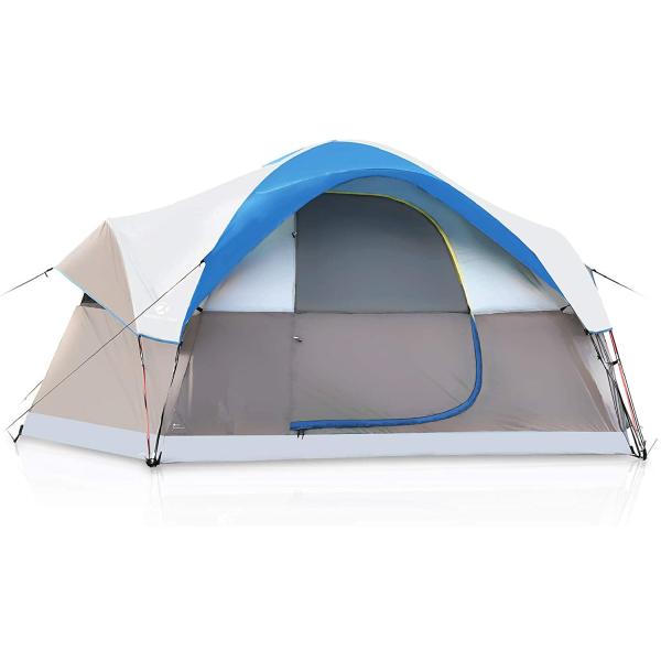 Buy 6 Person Dome Camping Tent With 190T Silver Plasters Rainfly at wholesale prices