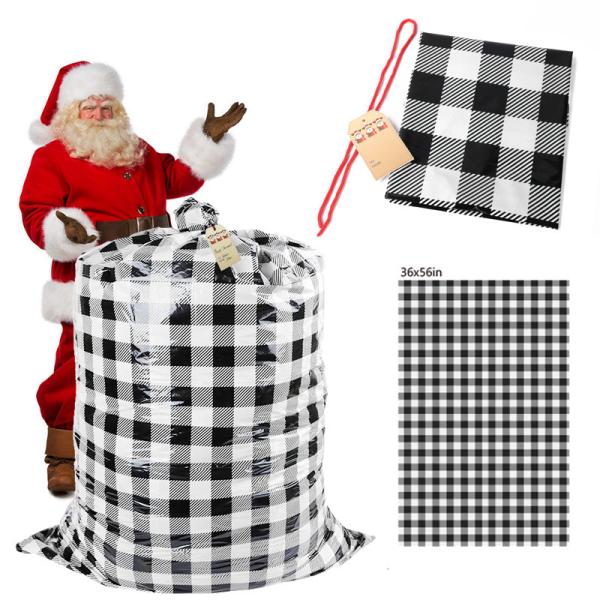 Reusable 36x56" Jumbo LDPE Christmas Gift Wrapping Bags